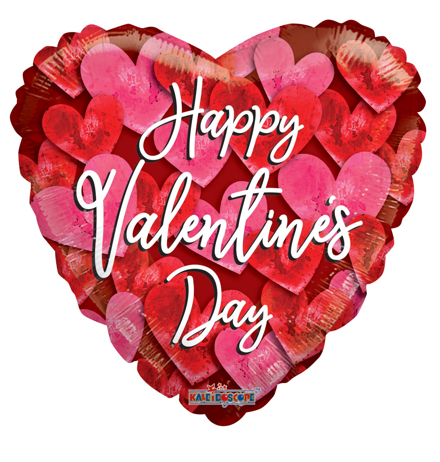 18" Happy Valentine's Day Red Mylar Heart Balloon