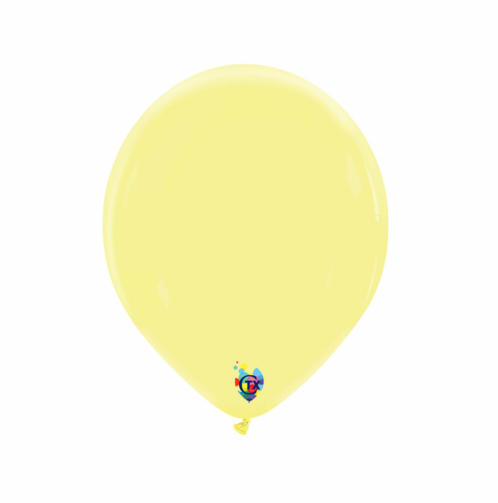 12 inch Lemon Cream Standard Color Cattex - 50 PC