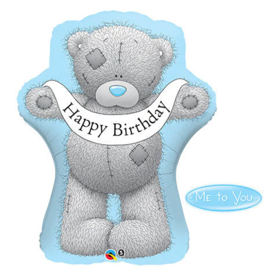 36” Teddy Bear Birthday Mylar Balloon