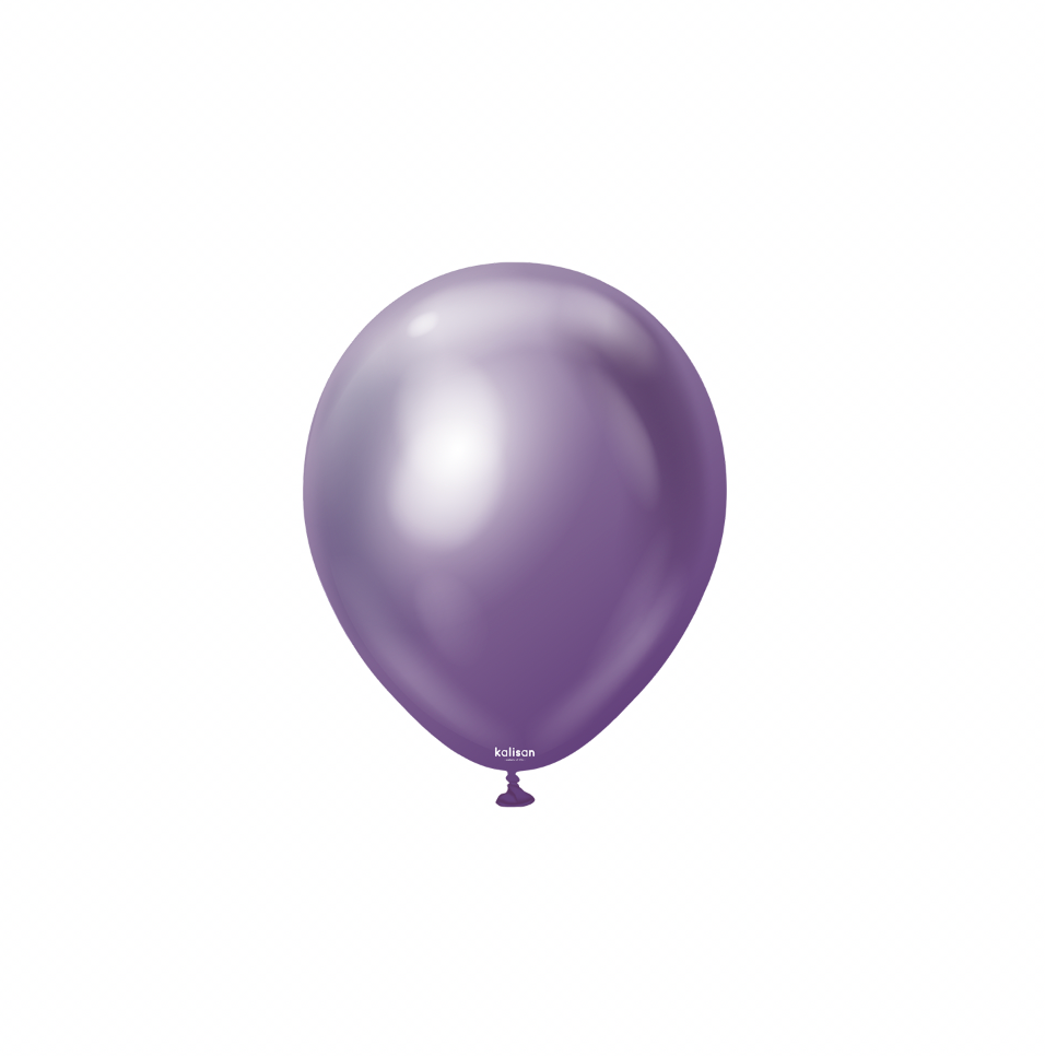 5 inch Violet Purple Mirror (Chrome) Color Kalisan- 100 PC