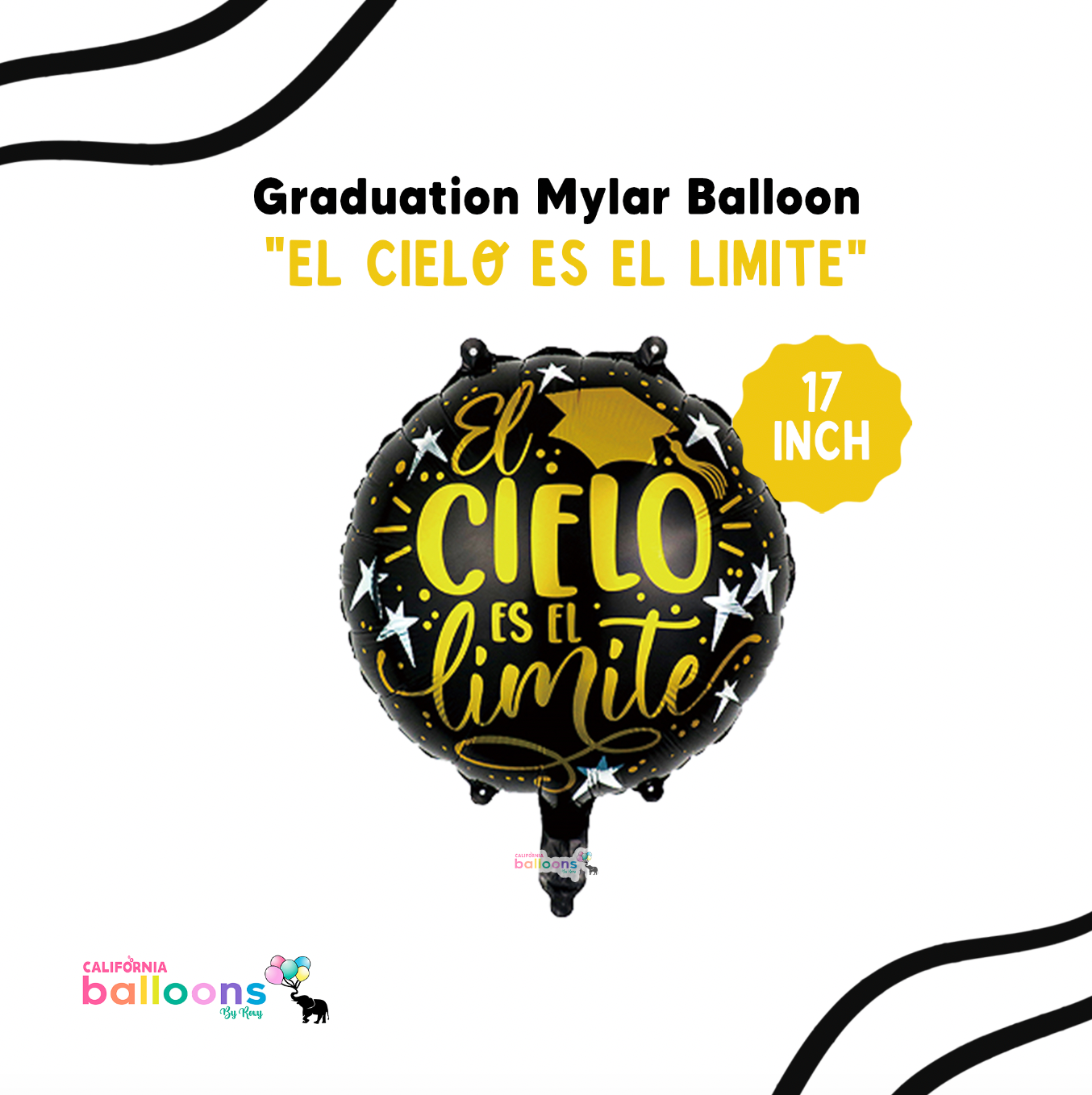 17" El Cielo Es El Limite Round Foil Balloon