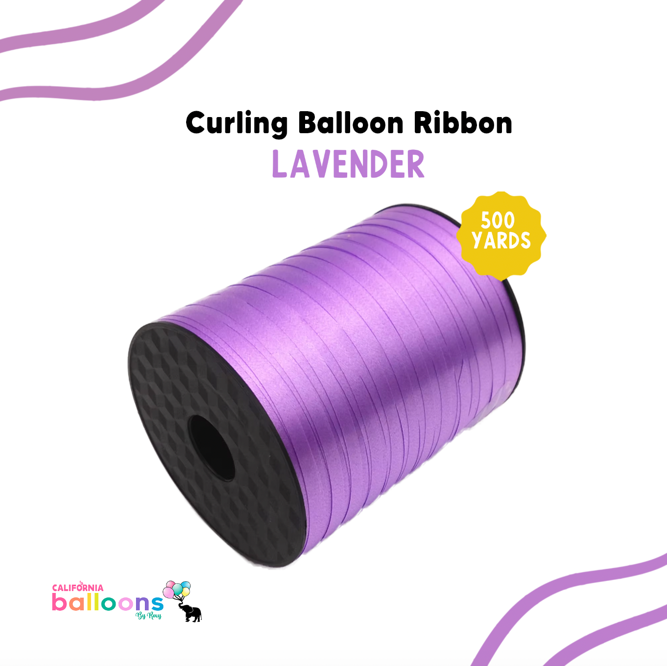 Balloon Curling Ribbon - LAVENDER - 500 YDS