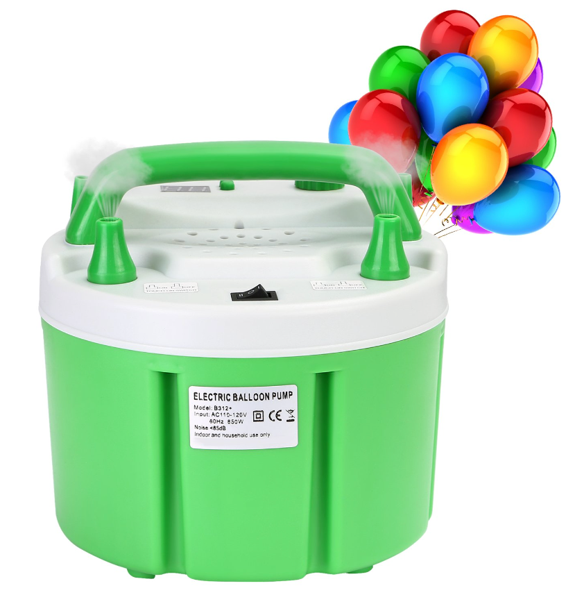 Double Nozzle Electric Balloon Pump - with sizer and pressure adjuster - AC110- 120V