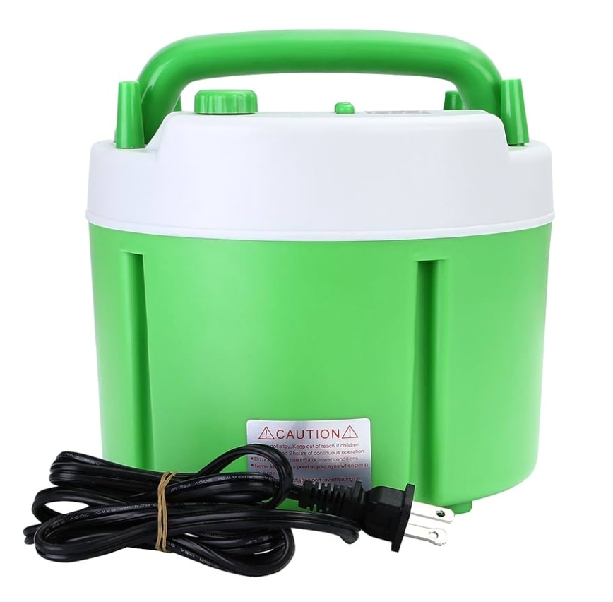 Double Nozzle Electric Balloon Pump - with sizer and pressure adjuster - AC110- 120V