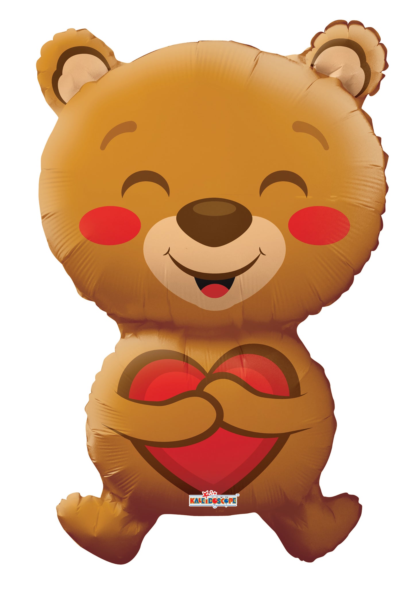 28" Smiling Bear w/ Heart Foil Shape