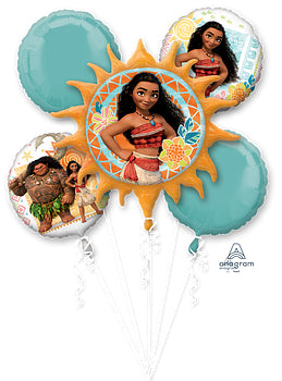Moana 5 Pc Balloon Bouquet