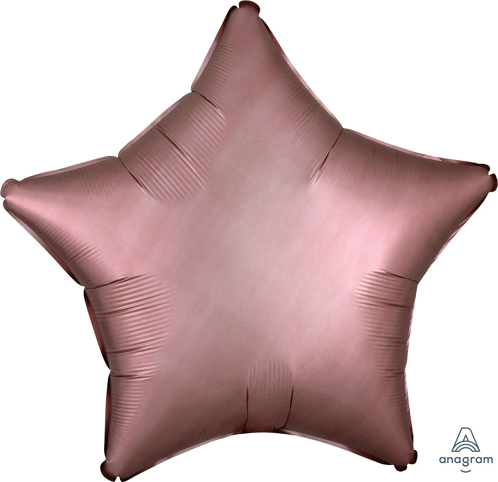 19" Satin Luxe Rose Gold (Copper) Heart Shape Foil