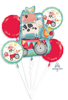 Barnyard Birthday Balloon Bouquet 5pc