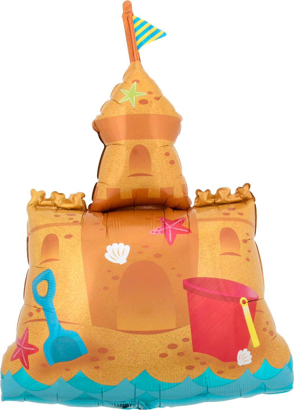 30" Beach Sandcastle Mylar Balloon