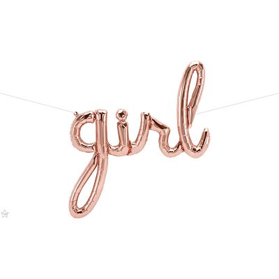 Air Filled Foil Cursive "Boy/Girl" Balloon Sign