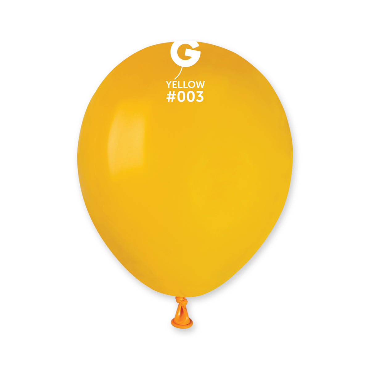 5 inch - #003 Yellow Standard Color Gemar- 100 PC