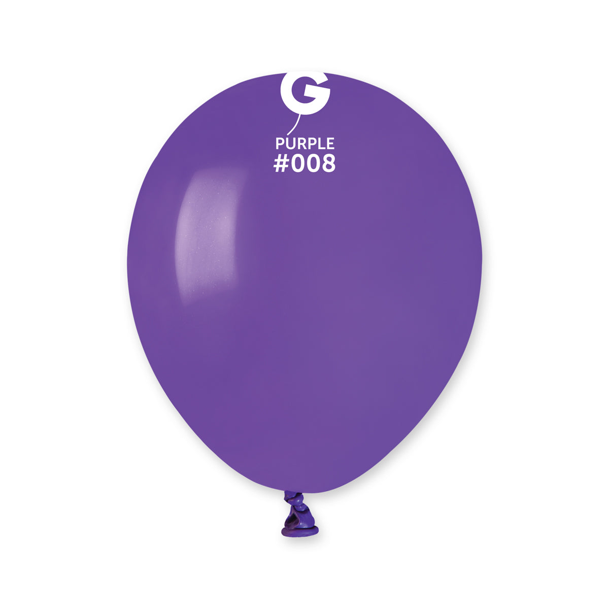 5 inch - #008 Purple Standard Color Gemar- 100 PC