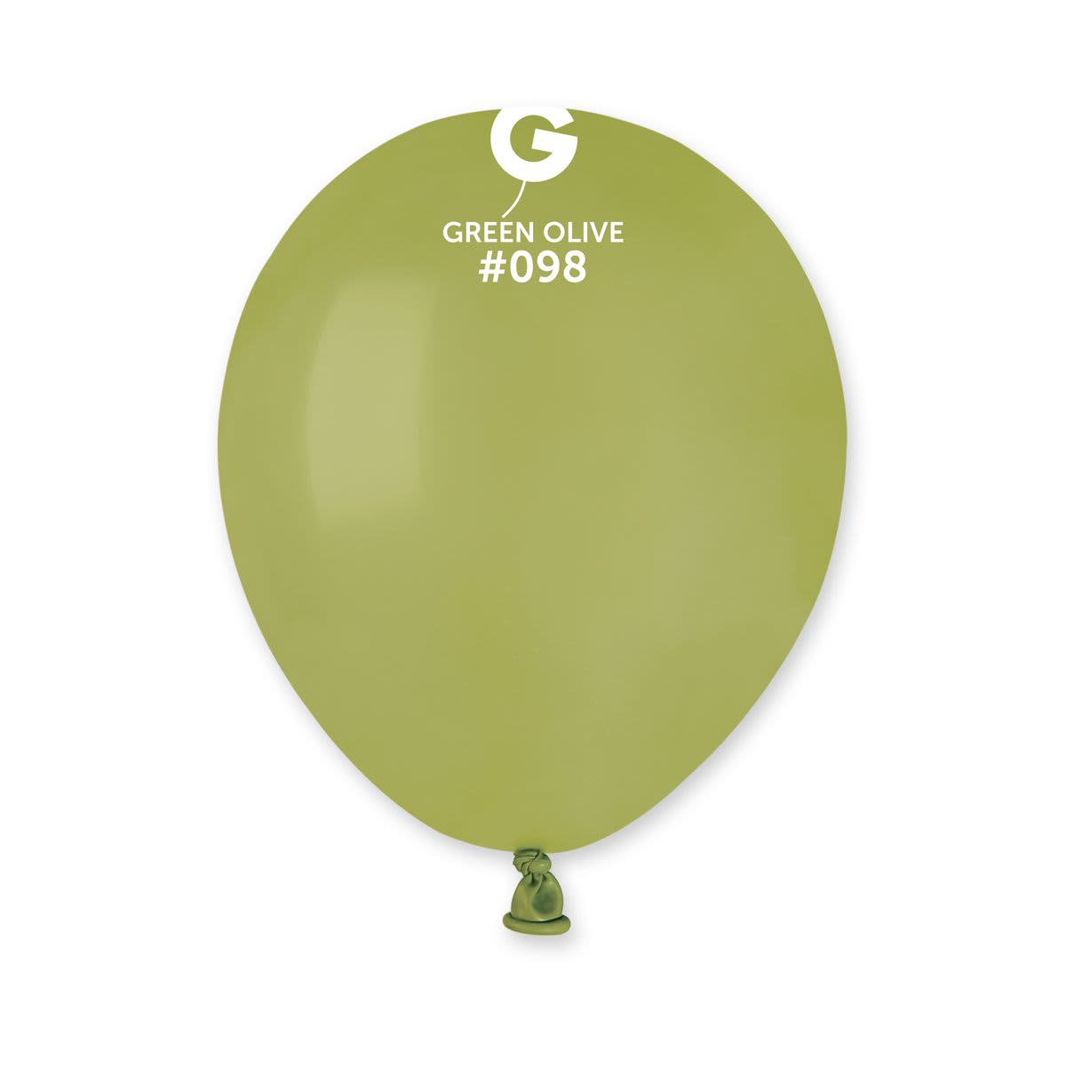 5 inch - #098 Olive Standard Color Gemar- 100 PC