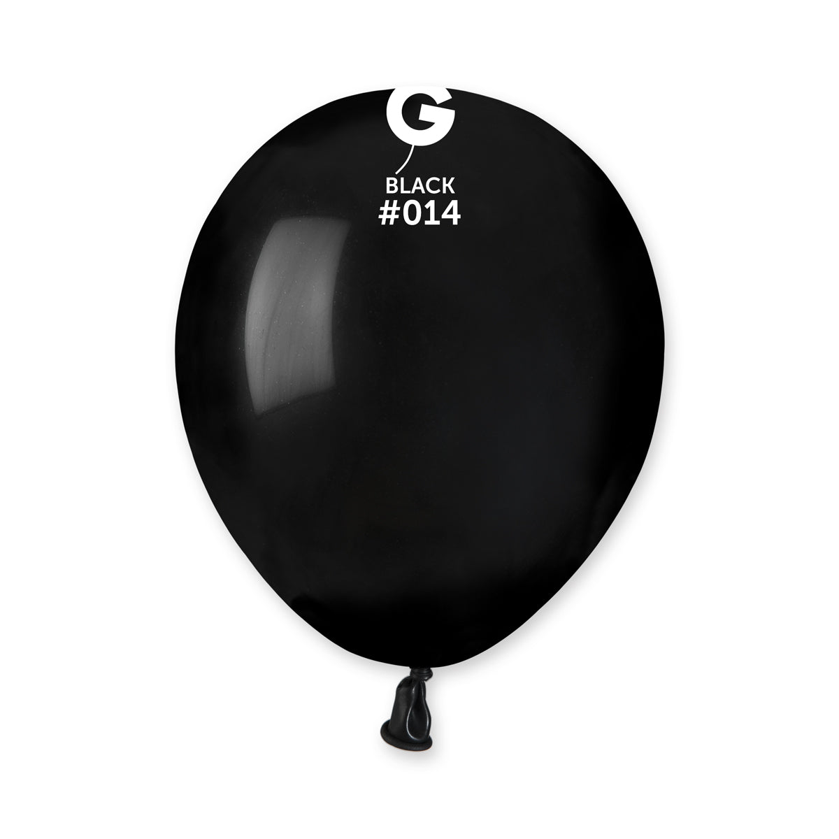 5 inch - #014 Black Standard Color Gemar- 100 PC