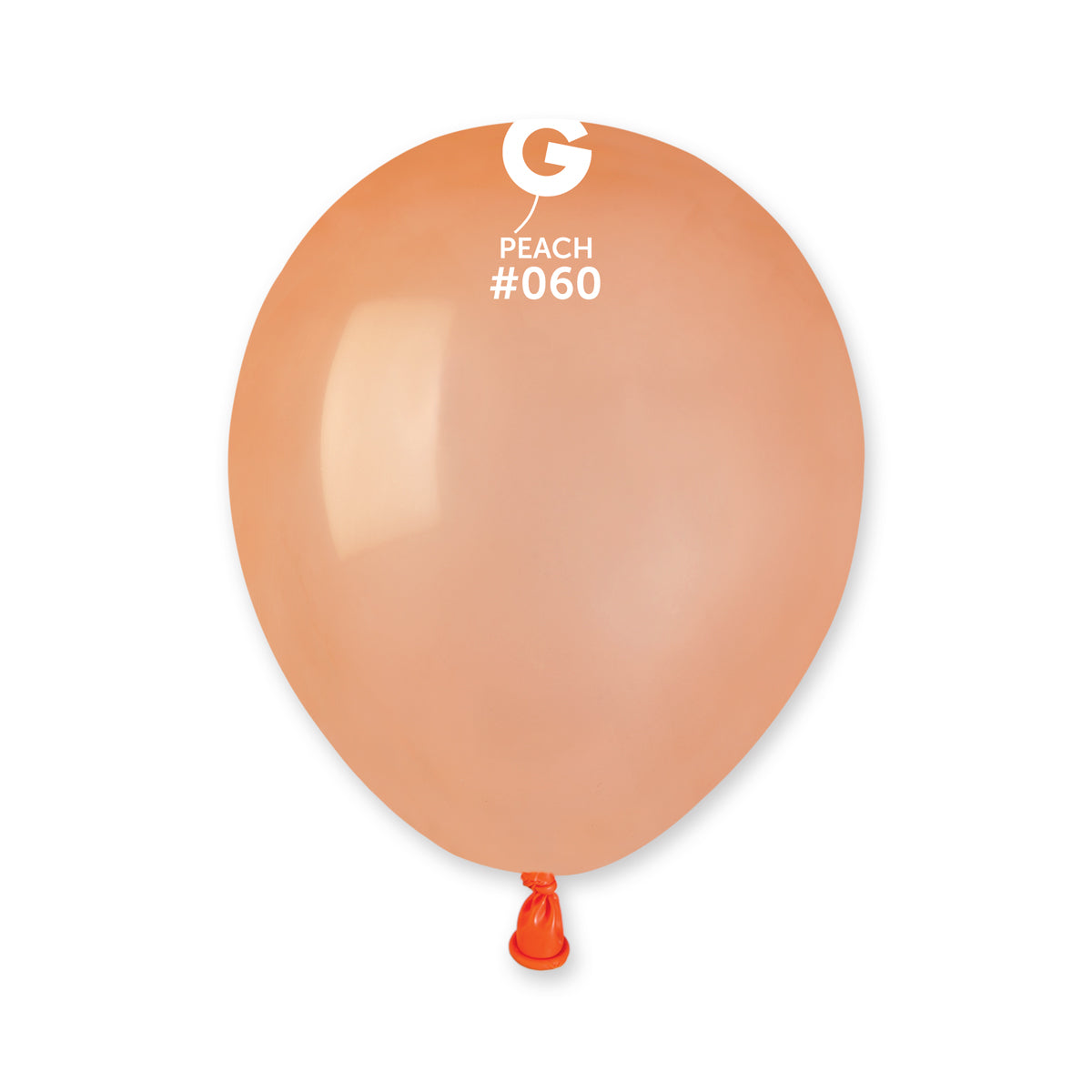 5 inch - #060 Peach Standard Color Gemar- 100 PC