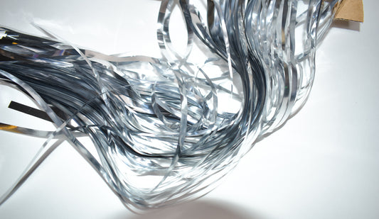 3 Ft x 8 Ft Metallic Silver Foil Curtain