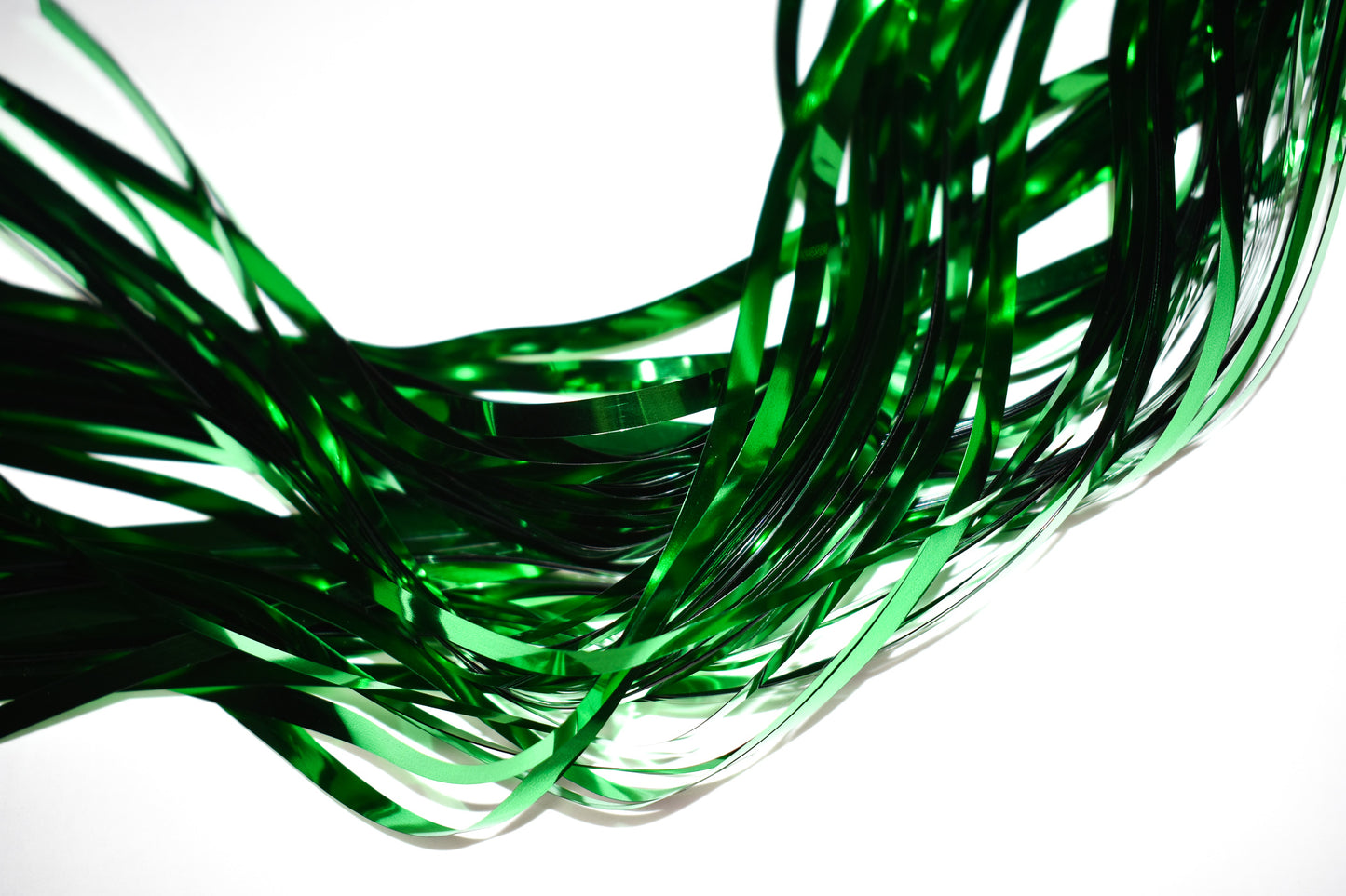 3 Ft x 8 Ft Metallic Green Foil Curtain