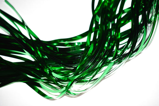 3 Ft x 8 Ft Metallic Green Foil Curtain