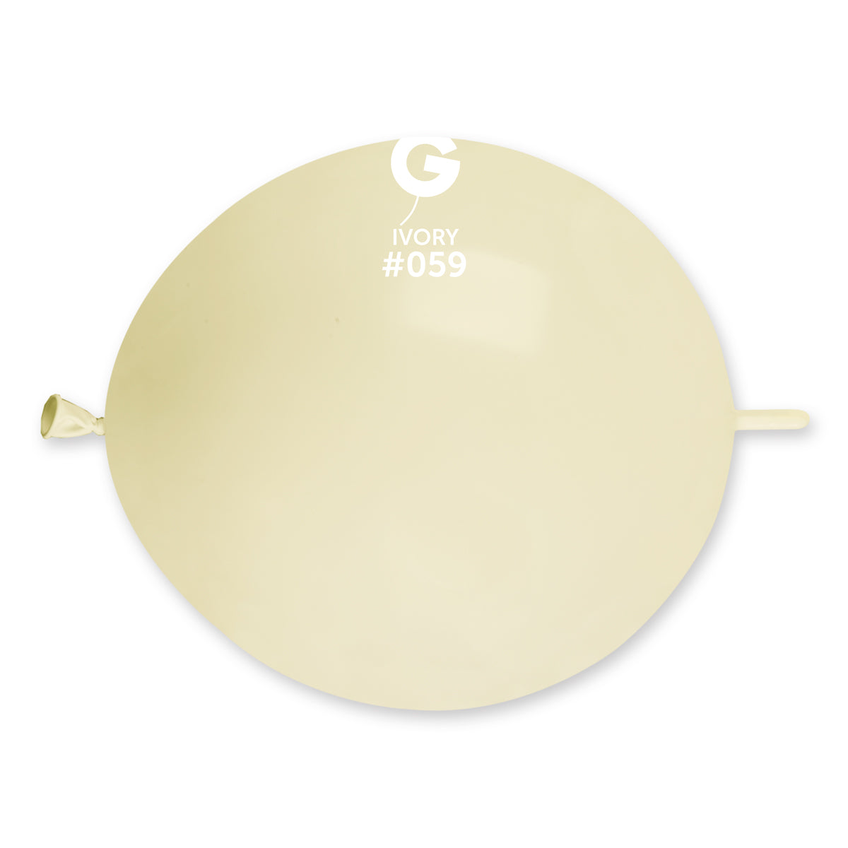 13" LINK BALLOON- #059 IVORY - 50 PC