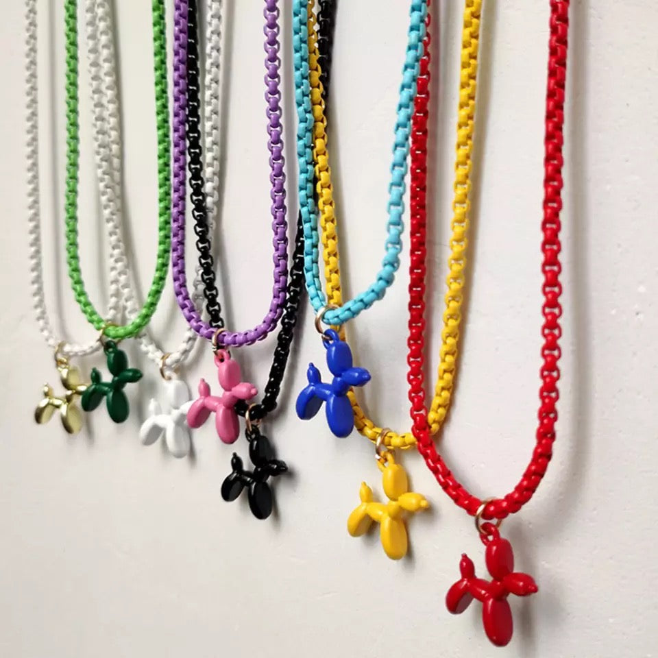 Balloon Dog Necklace (Sold Individually)