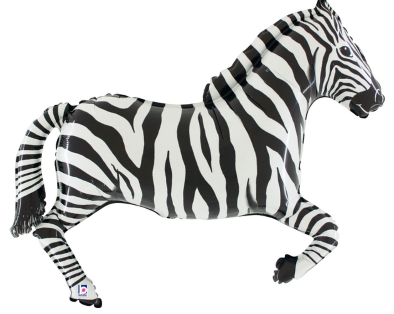 43" Zebra Shape Foil Balloon
