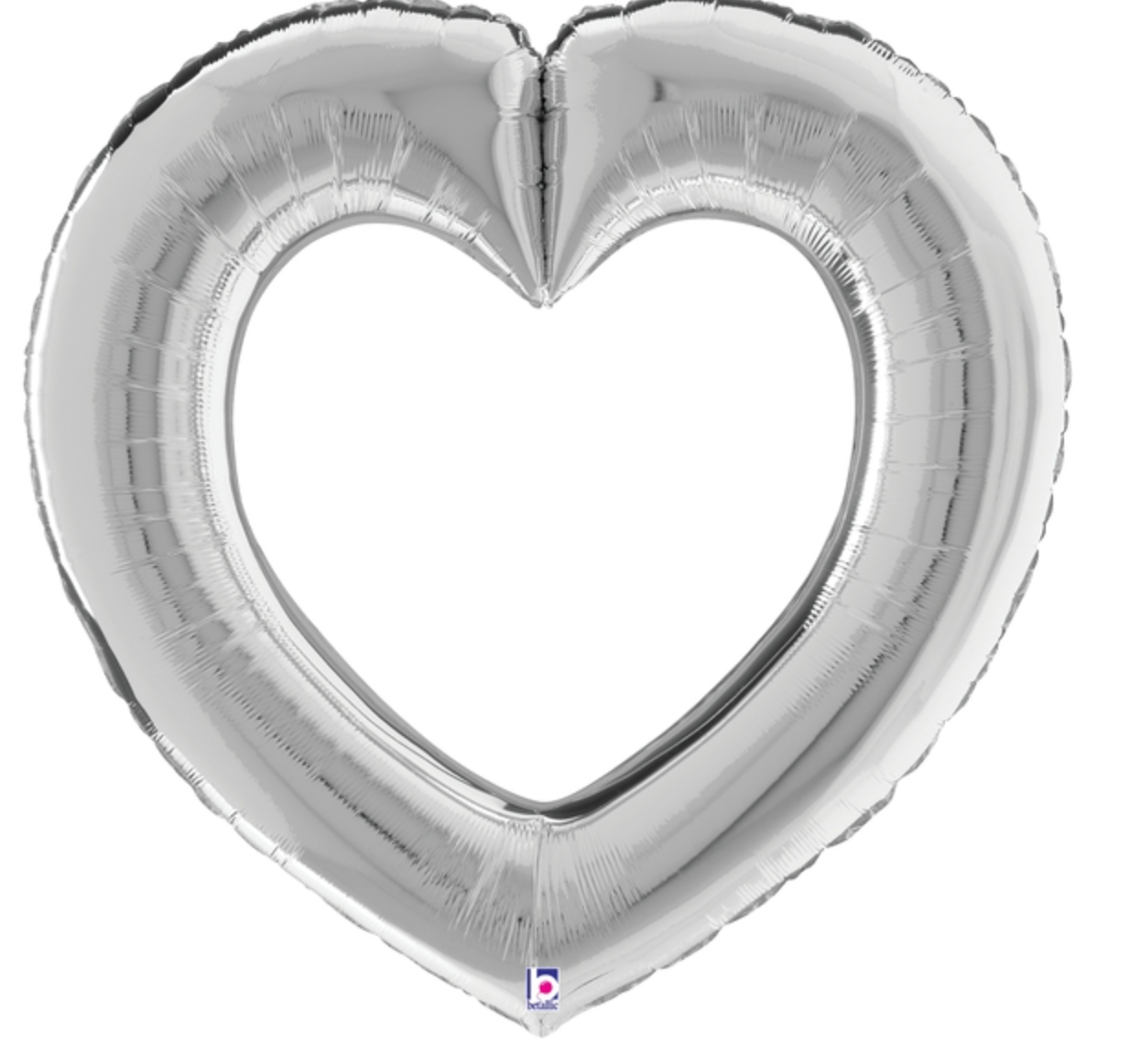 32" Open Heart Shape Mylar Balloon