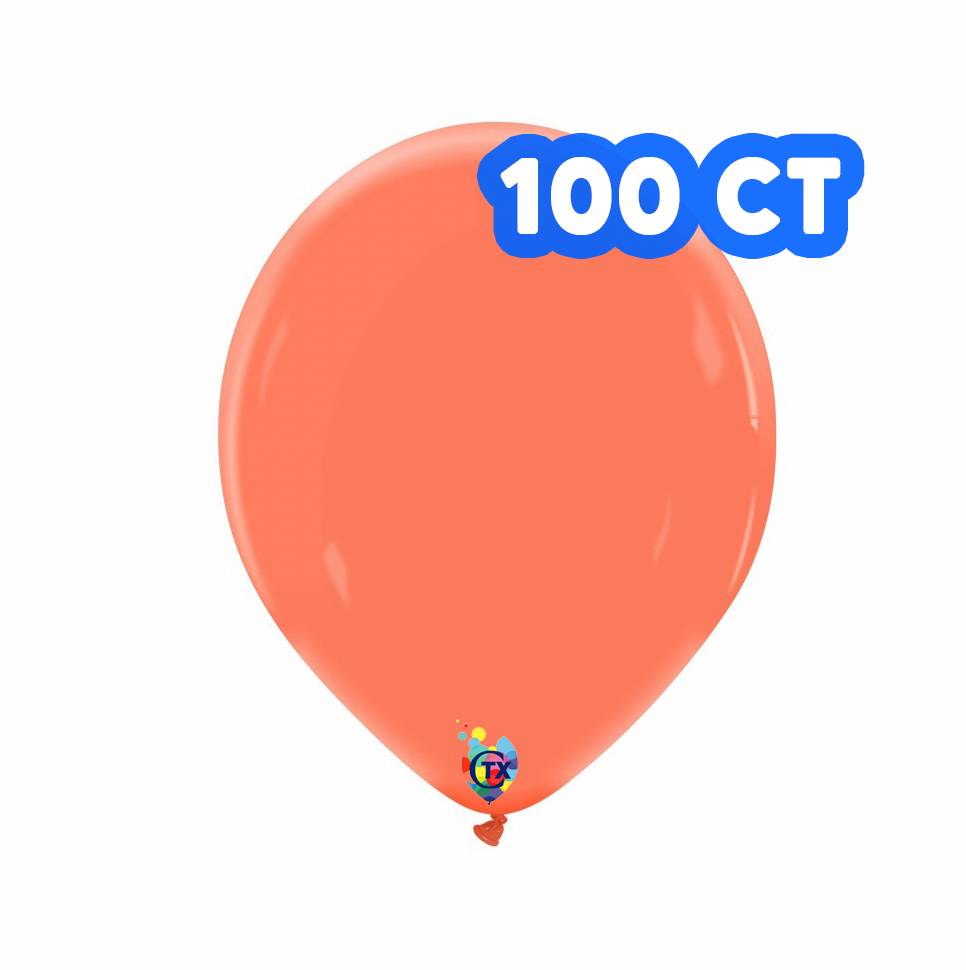 13 inch Coral Standard Color Cattex - 100 PC