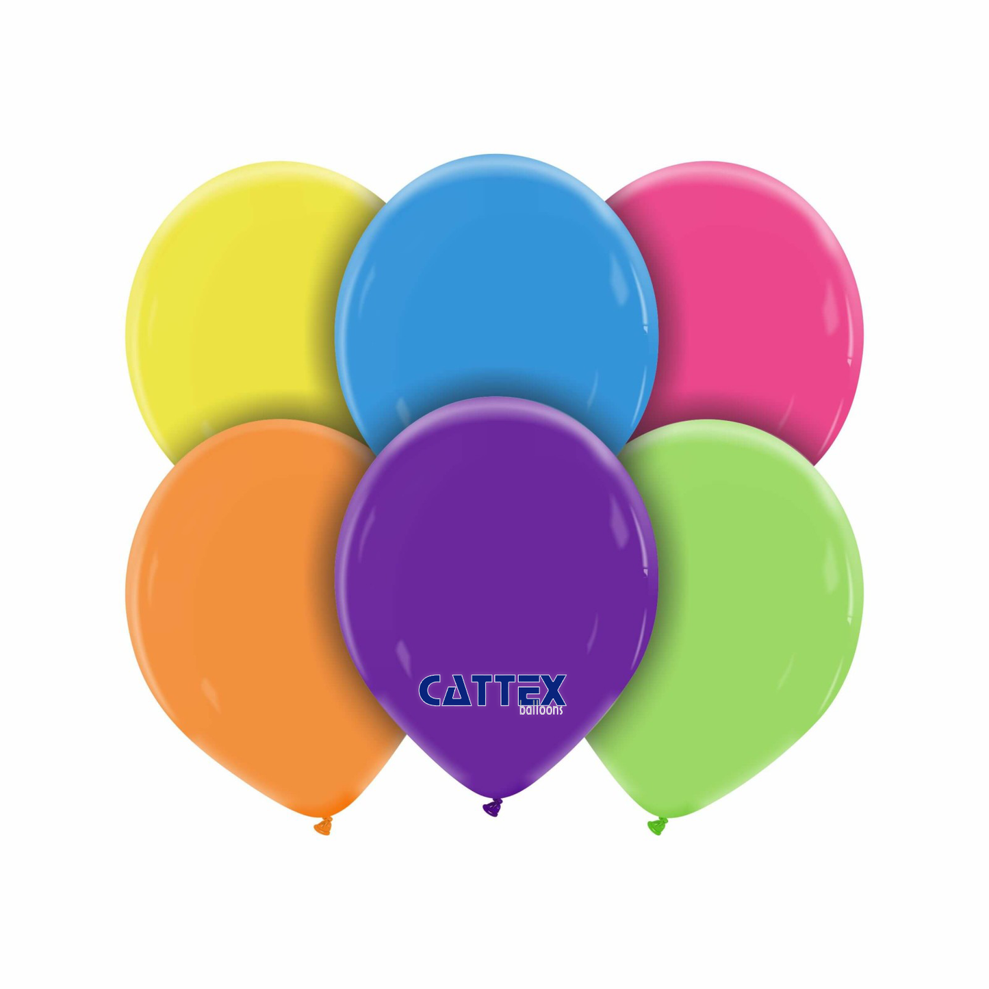 5 inch Assorted Color Cattex - 100 PC