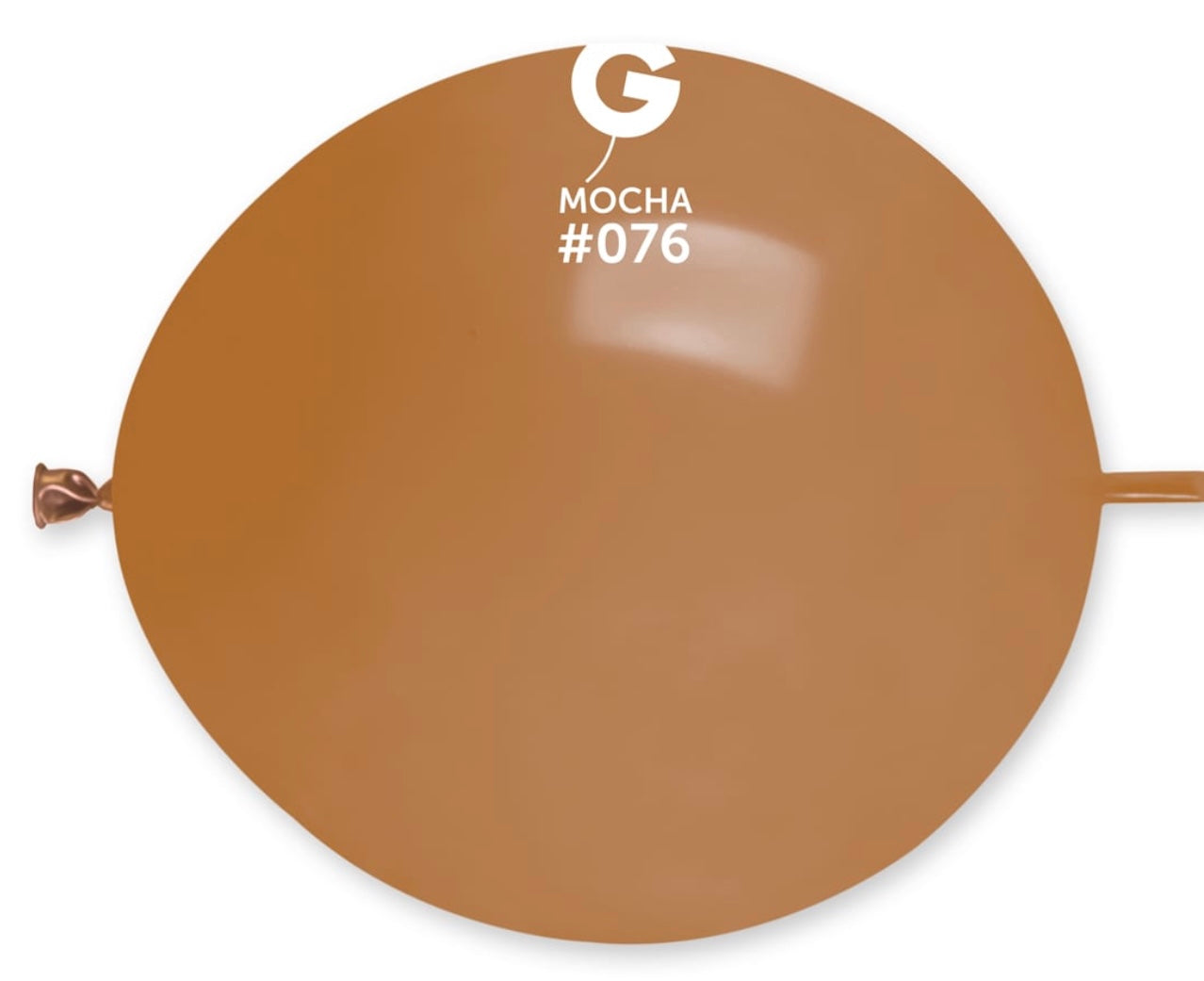 13" LINK BALLOON- #076 MOCHA - 50 PC
