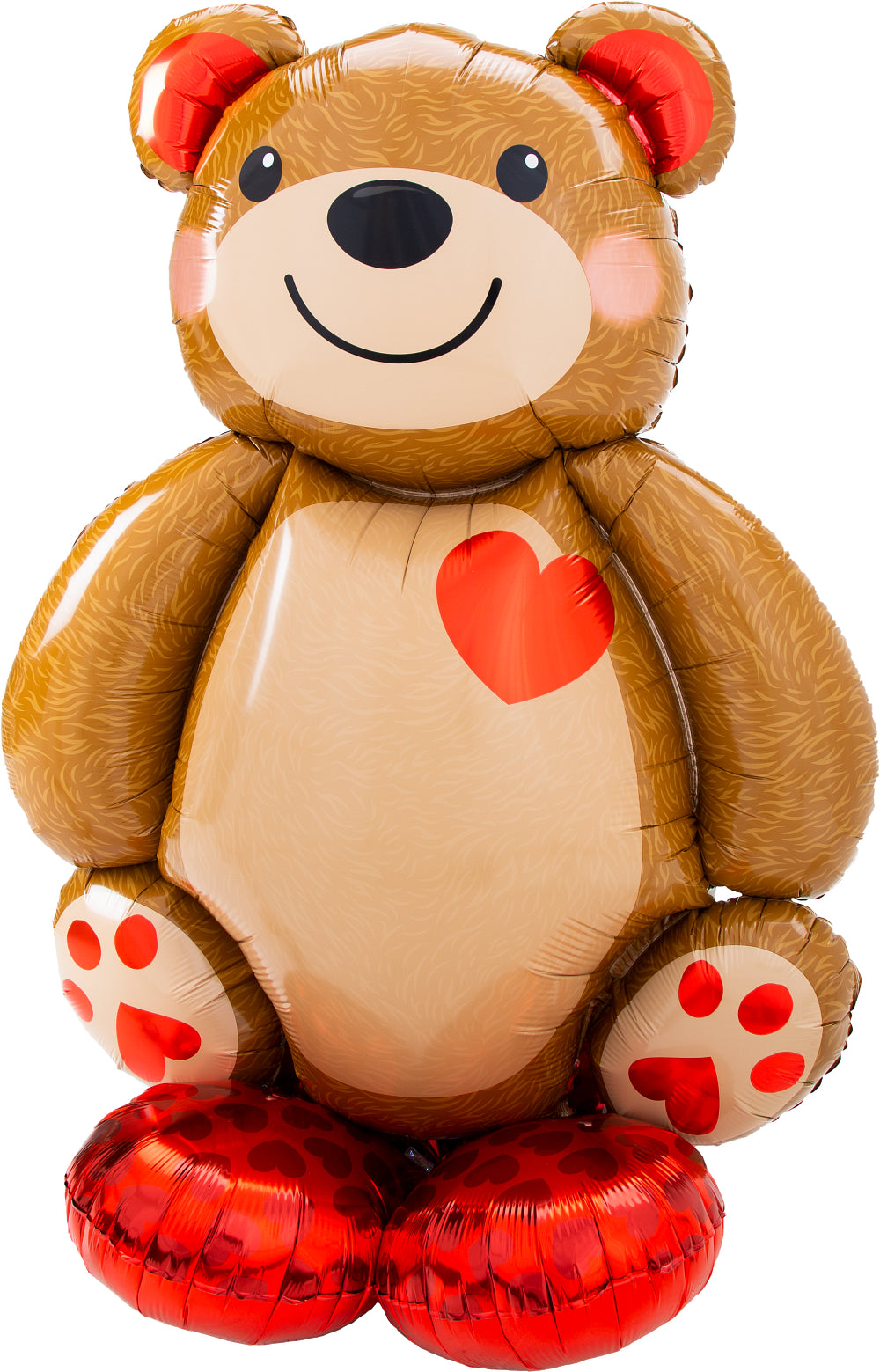 48” Heart Bear AIRLOONZ ( AIR FILL ONLY )