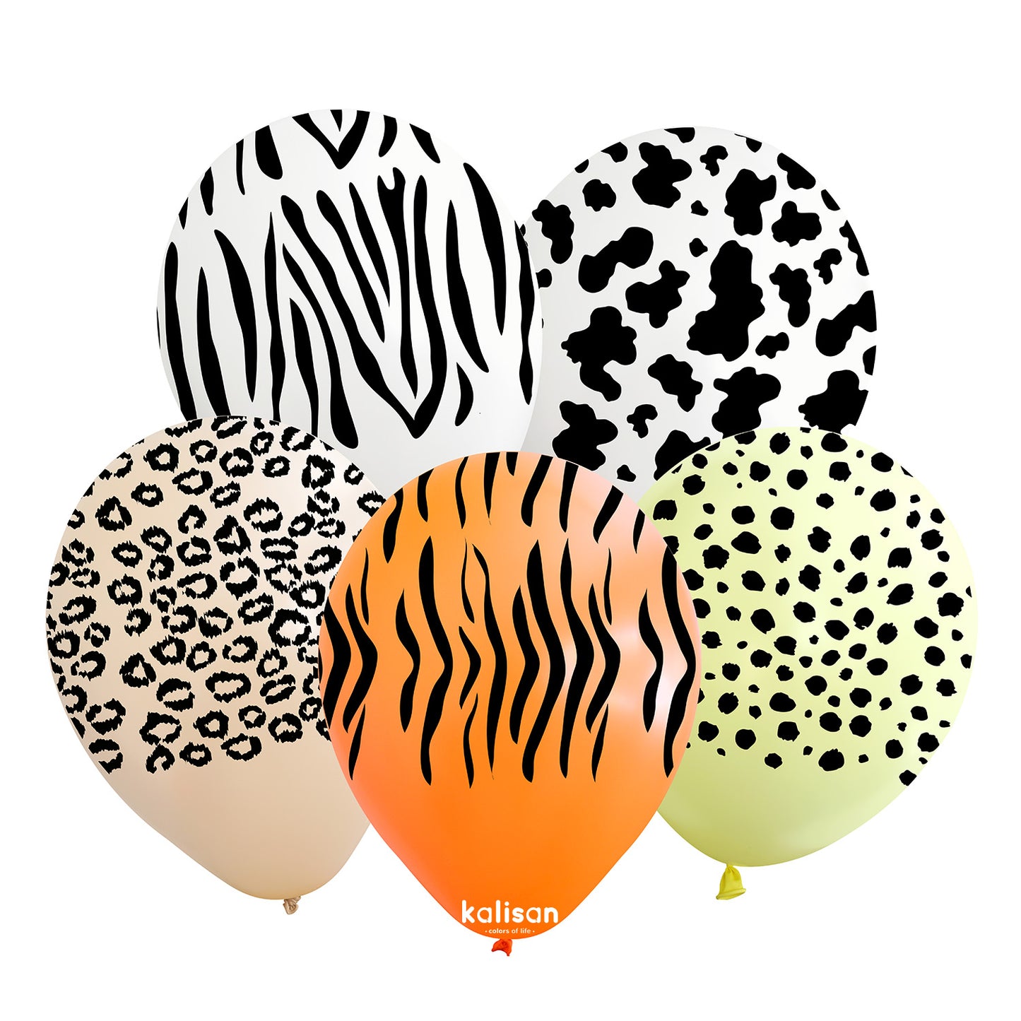 12" Safari Print (Animal print) Kalisan Latex - 25 PC