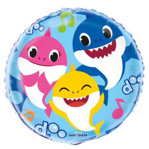 18" Baby Shark Foil Balloon
