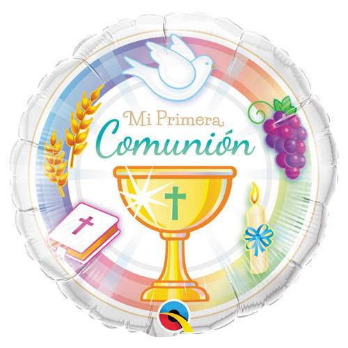 18" Mi Primera Comunión Foil Balloon