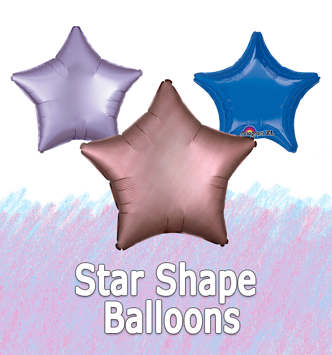 Star Shape Foil/Mylar Balloons