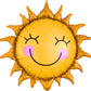 29" Smiley Sun SuperShape Balloon