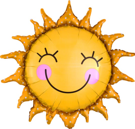 29" Smiley Sun SuperShape Balloon