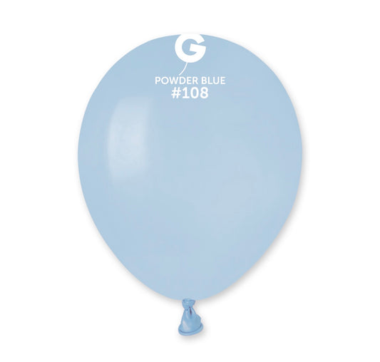 5 inch - #108 Powder Blue Standard Color Gemar- 100 PC