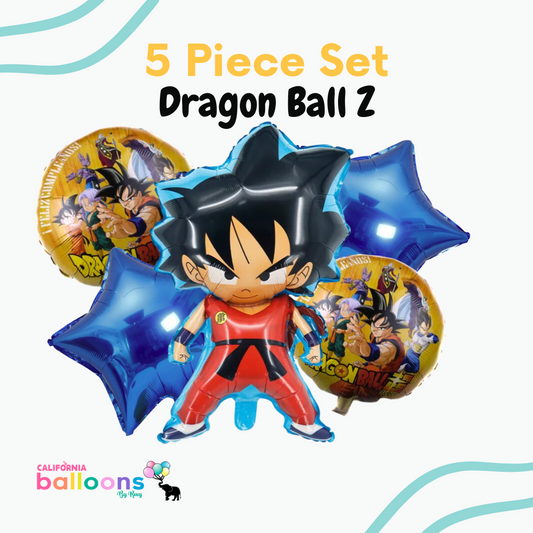 DragonBall Z Foil Balloon Bouquet, 5 pc