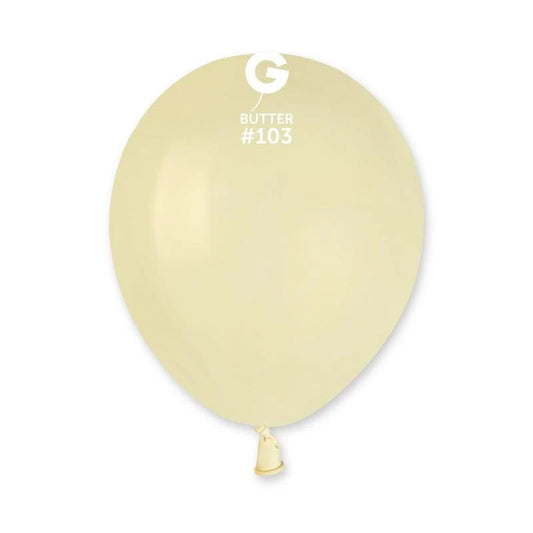 5 inch - #103 Butter Standard Color Gemar- 100 PC