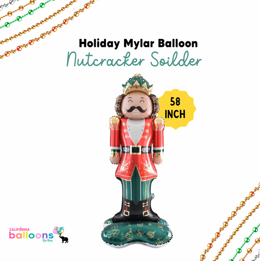 NUTCRACKER BALLOON| CHRSITMAS HOLIDAY BALLOON 