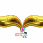 Mermaid Tail Shape Mylar Balloon- GOLD 2 PC