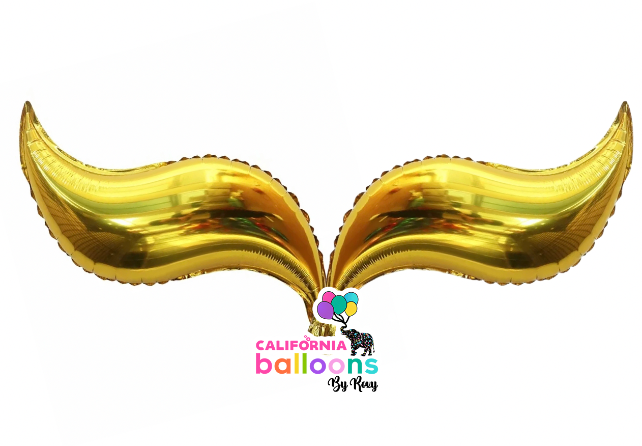 Mermaid Tail Shape Mylar Balloon- GOLD 2 PC