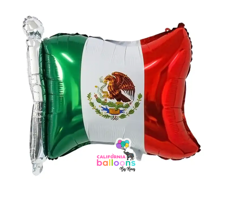 Mexican Flag Mylar Balloon- 1 PC - 30 inch