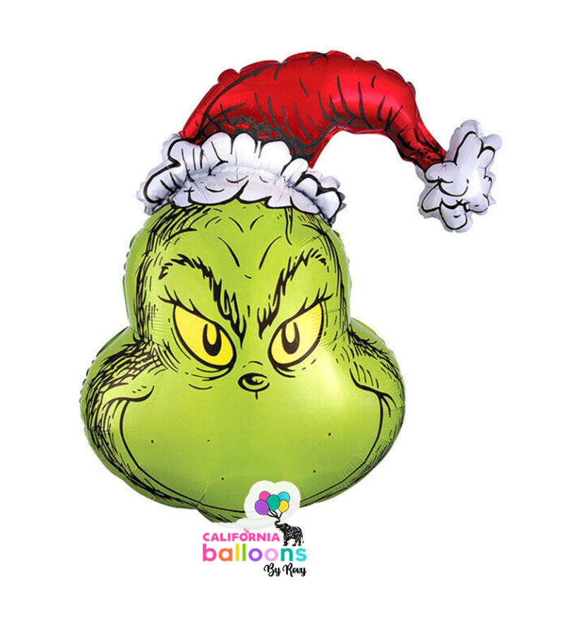 24" Grinch Head Mylar Balloon