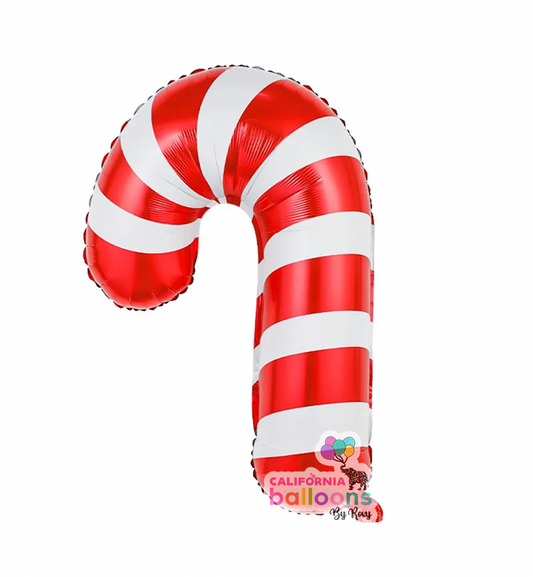 28" Candy Cane Shape Mylar Balloon