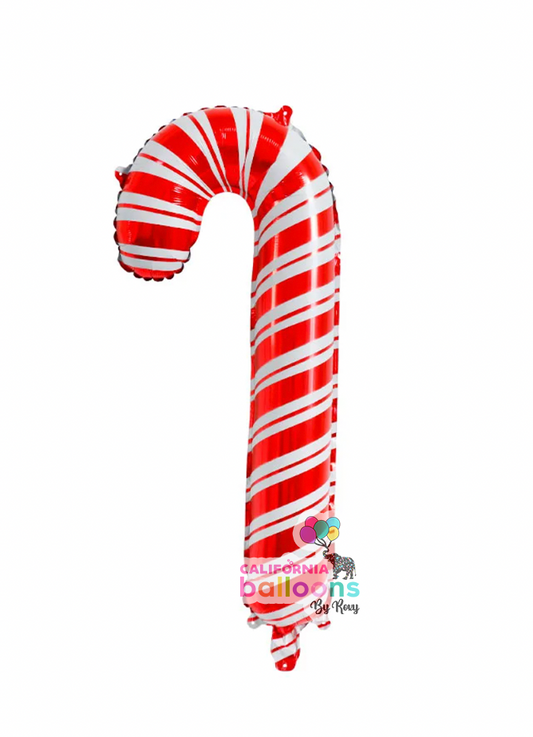 33" Candy Cane Shape Mylar Balloon - AIR-FILL ONLY