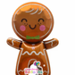 27" Gingerbread Man Mylar Balloon