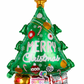 22" Christmas Tree Mylar Balloon