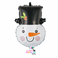 16" Snowman Head Mylar Balloon