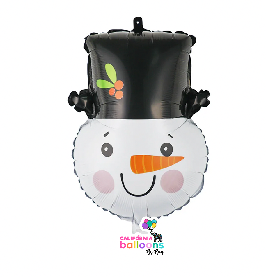 16" Snowman Head Mylar Balloon